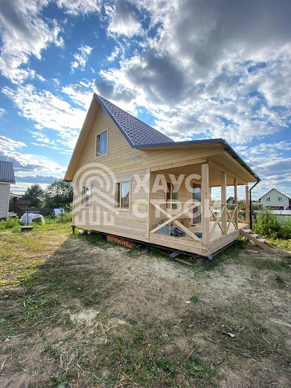 Баня из бруса 6х8 Рахма в Дедешино - Фото 0